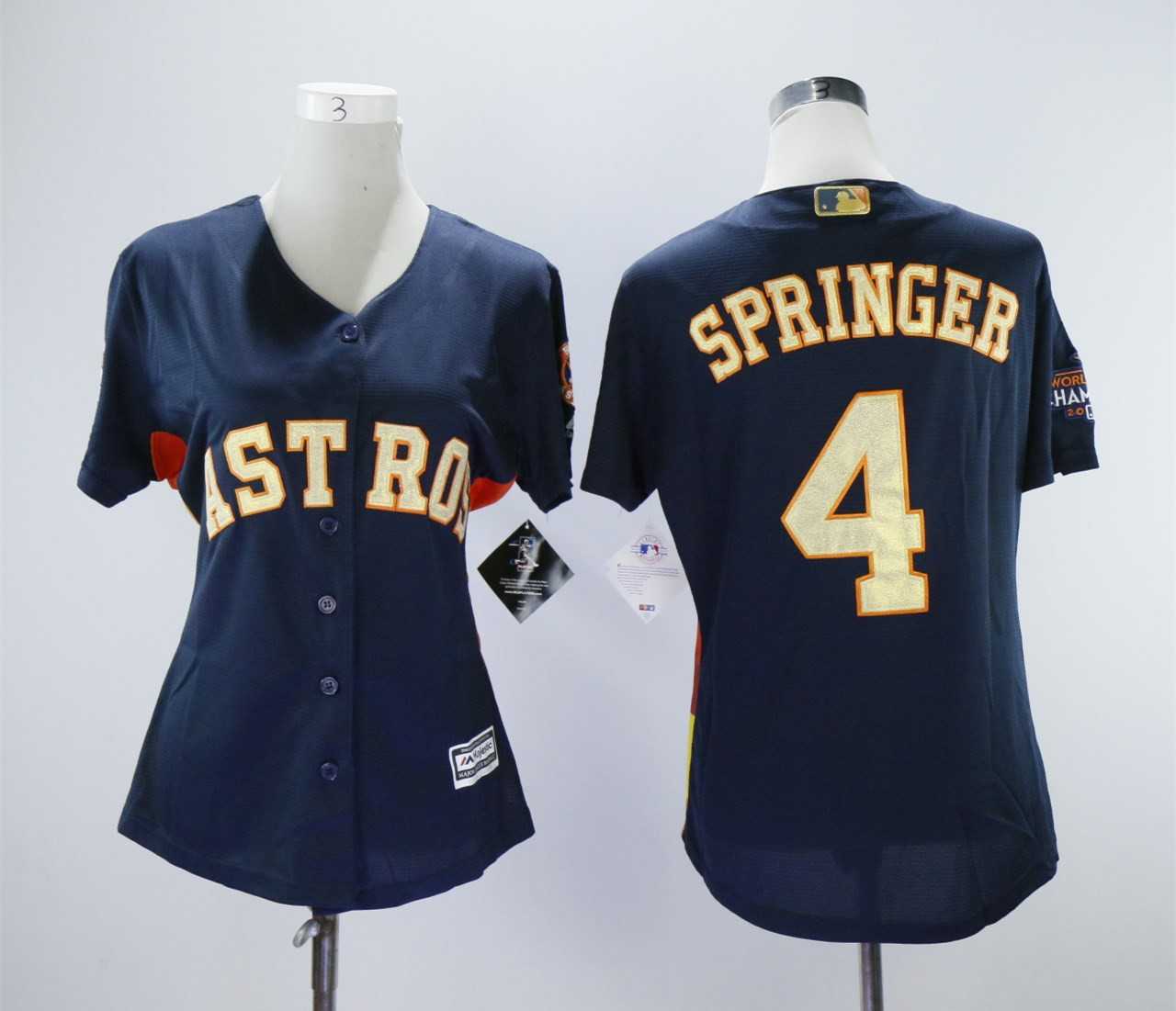 Women Astros 4 George Springer Navy 2018 Gold Program Cool Base Stitched Baseball Jerseys,We sell and wholesale Women Astros 4 George Springer Navy 2018 Gold Program Cool Base Stitched Baseball Jerseys on line form chian!